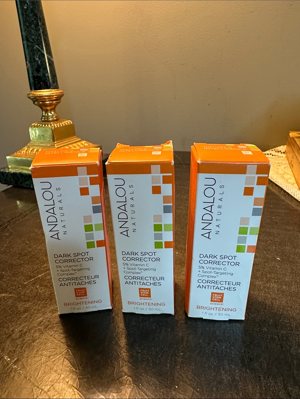 Andalou Naturals Dark Spot Corrector - Orange/White